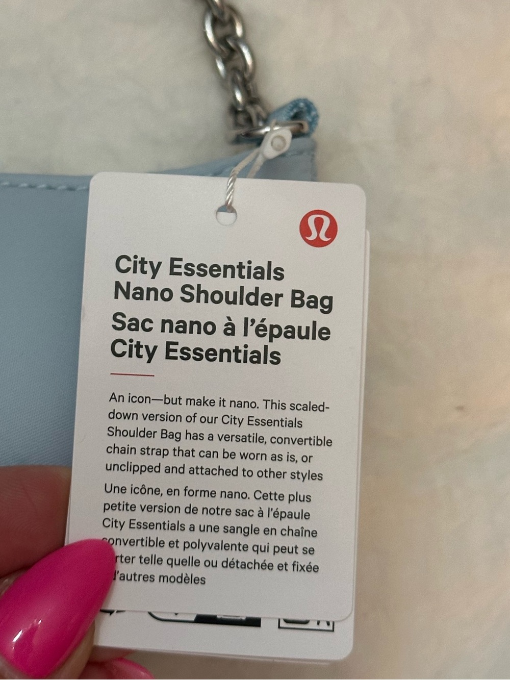 Lululemon Foam Cloud City Essentials Nano Shoulder Bag 39010 - Picture 7 of 9